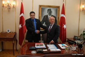 kadıköy Belediye başkanı Av.Selami Öztürk ve Eyal Peretz Cobalt Ticaret Genel Müdürü